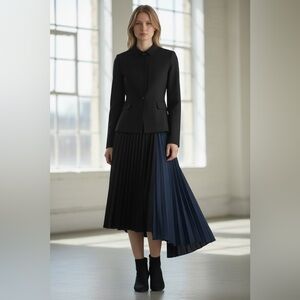 NWT Asymmetrical Pleated knit Skirt